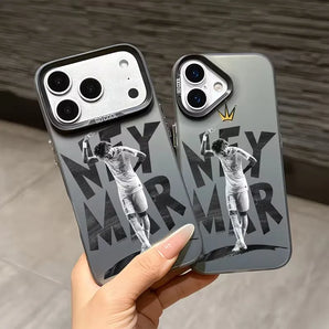 Football Phone Case For iPhone 17 16 15 14 13 12 11 mini Pro Max X XR 8 7Air Plus Anti Fall Matte Back Cover Gentleman N-Neymars