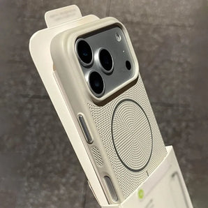 New Heat Dissipation Mesh For Magsafe Magnetic Phone Case For iPhone 17 Air 16 15 14 Plus 13 12 11 Pro Max Wireless Charge Cover