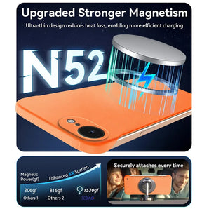 Magnetic Slim for iPhone 16E 16 Pro Plus Max Frameless Phone Cases Matte Anti-Scratch Hard PC Cover Borderless Shockproof Armor
