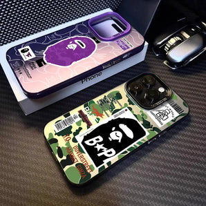 Fashion Phone Case for Samsung Galaxy S26 S25 S24 S23 S22 S21 S20 Note20 FE Ultra Edge Plus 4G 5G For-A-BAPES-Cool Matte Cover