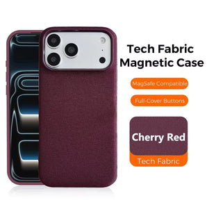 New Technology Fabric Magnetic Phone Case Is Suitable for iPhone 17 16 15 14 13 12 Pro Max Woven Magnetic Protective Case, High-