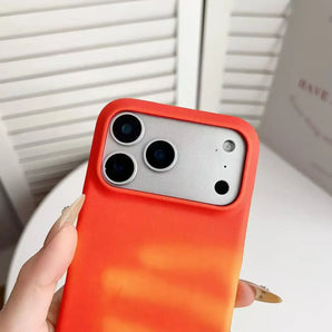 Temperature-Changing Phone Case Suitable for iPhone 17 Pro Max Air, Shockproof Multi-Color Temperature-Changing Phone Cover Suitable for iPhone 16 15 14 13 12 11 Pro Max Plus 16E DIY Phone Case, Specifically for Apple Phone C