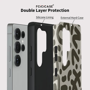 Fcicicase Painting Pattern Phone Case For Samsung Galaxy S25 Plus S24 Ultra S23+ S20 FE A56 A36 A26 A16 Double-layer Hoesje