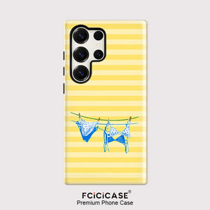 Fcicicase Stripes Case For Samsung Galaxy S26 Ultra S25 S24 S23 Plus S22 S20 FE A16 A26 A36 A56 Shockproof PC +TPU Cover hoesjes