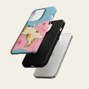 Blue Lazy Calico Cat IPhone17 Must for Magnetic Phone Case for IPhone 17 16 15 14 13 Pro Max Plus Single Double-layer Tough Case