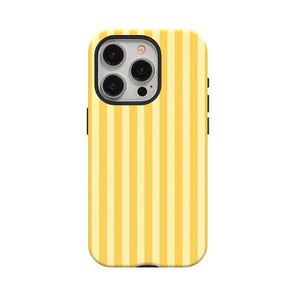 Fashion Stripe Collection Phone Case for iPhone17ProMax 16 15 14 12mini 7Plus XR 2in1 tough glossy case