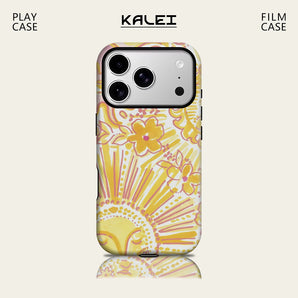 Sunset Floral Swirl IPhone17 Must for Magnetic Phone Case for IPhone 17 16 15 14 13 Pro Max Plus Single Double-layer Tough Case