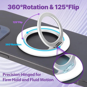 NEW 360° Rotation Magnetic Phone Ring Holder for MagSafe Phone Grip Universal Magnetic Phone Stand for iPhone Samsung Holder Fin