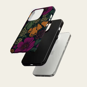 Dark Vintage Floral For Magnetic Must-Have Phone Case for IPhone 18 17 16 15 14 13 Pro Max Plus Single Double-layer tough Case