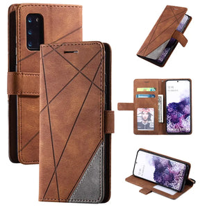 Luxury Leather Flip S8 S9 Plus S10 S20 FE S21 S22 S23 S24 Ultra Phone Case For Samsung Galaxy Note 10 20 Wallet Stand Bag Cover