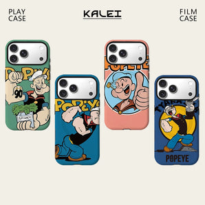 Cartoon P-PopeyeS For Magnetic Phone Case for IPhone 17 16 15 14 13 Pro Max Plus Single Double-layer tough Case
