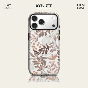 Neutral Foliage Phone Case for IPhone 17 16 15 14 13 Pro Max Plus for Magnetic Single Double-layer Tough Case